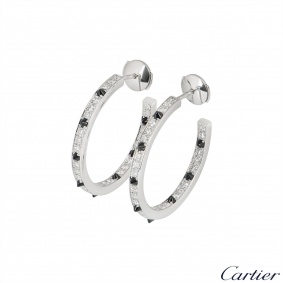 Cartier White Gold Panthere De Cartier Earrings Cartier White Gold Panthere De Cartier Earrings